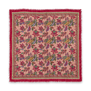 Pink floral wool scarf